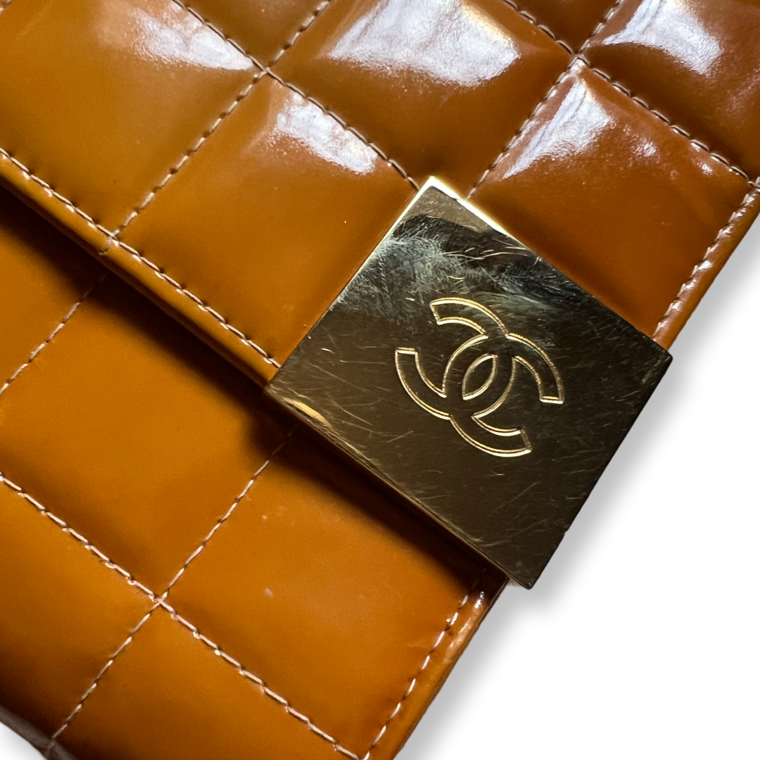 Chanel Chocolate Bar Orange Handbag