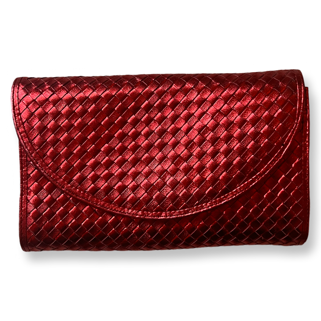 Bottega authentic vintage clutch red