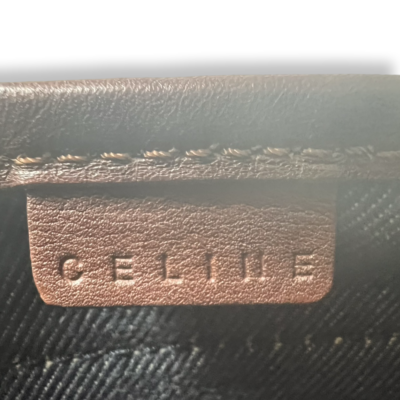 Celine authentic macadam poulbot denim handbag