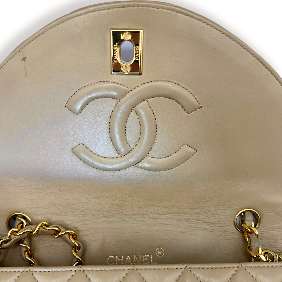 Chanel Vintage Half Moon Classic Flap