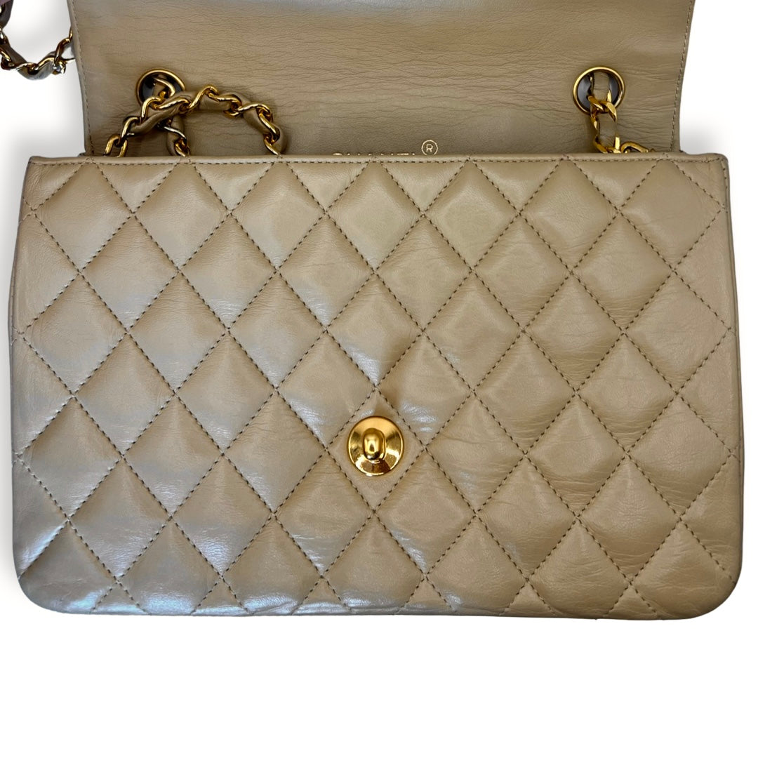 Chanel Vintage Half Moon Classic Flap