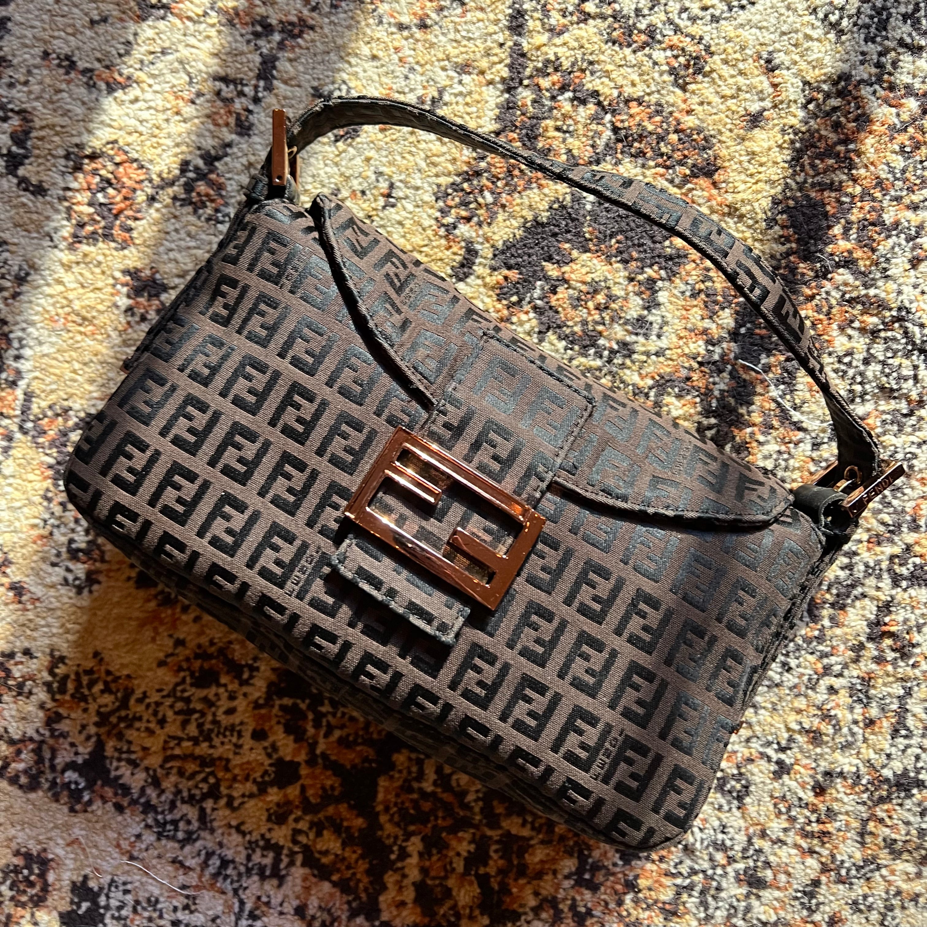 Fendi Zucchino Double Flap