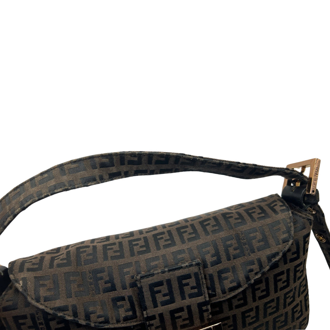 Fendi signature print brown & black bag