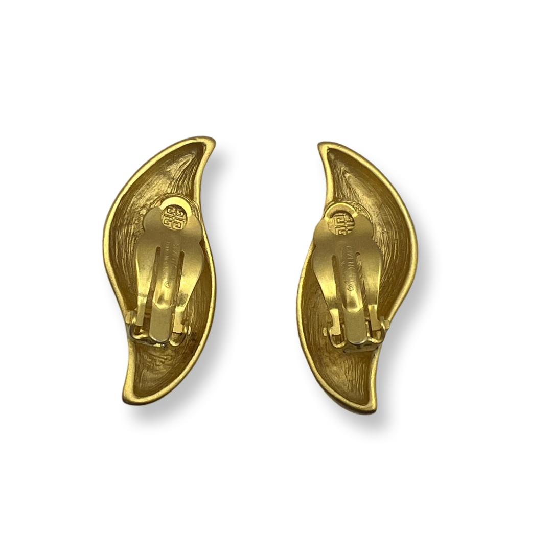 Vintage authentic Givenchy Earrings gold tone