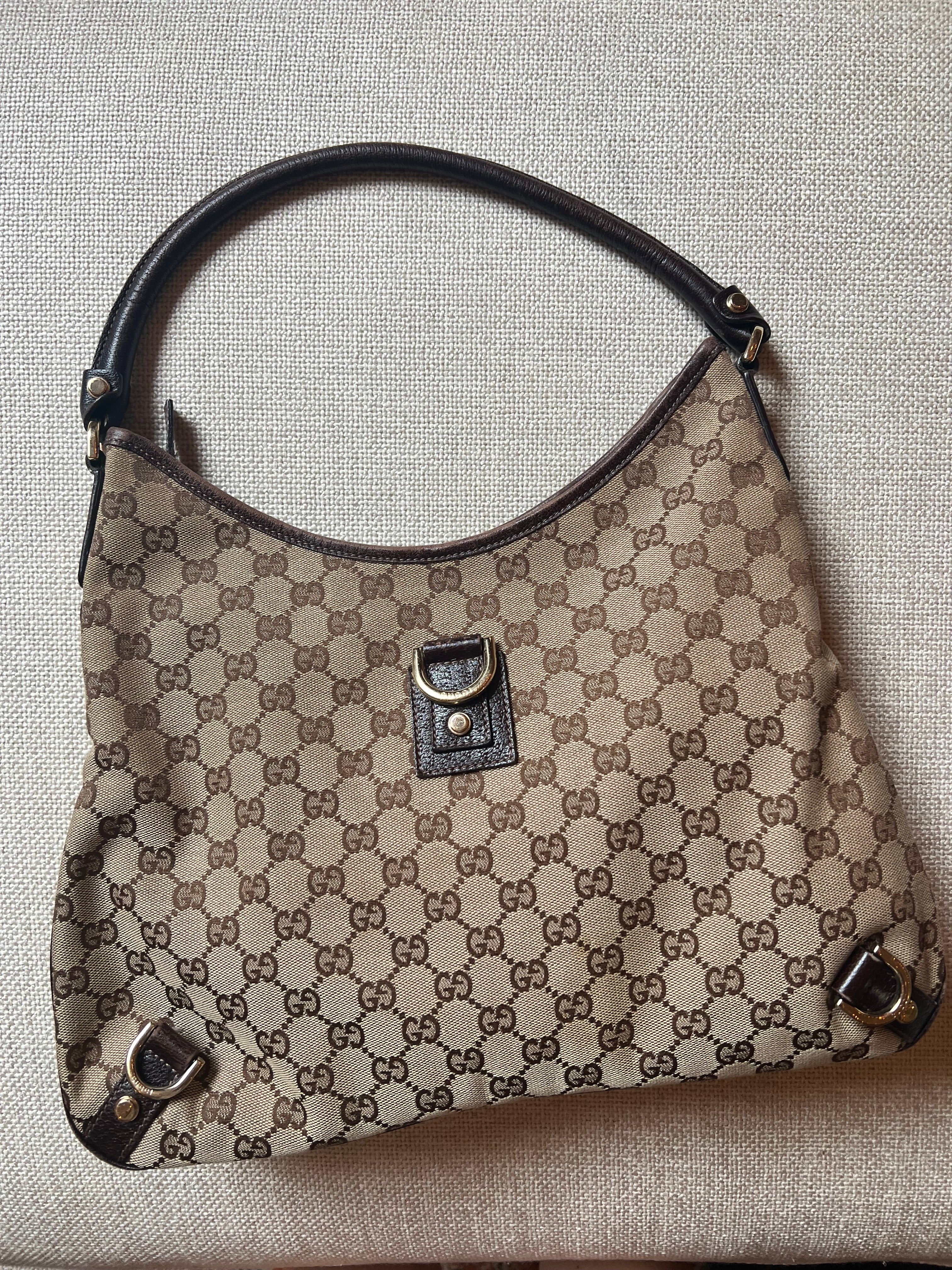 Gucci Abbey Signature Shoulder Bag Large