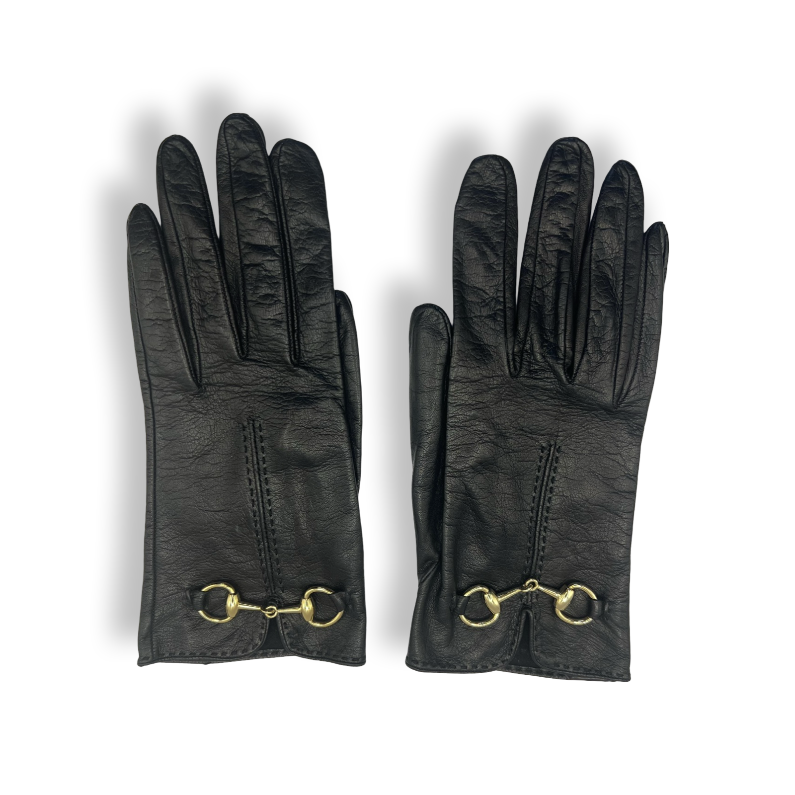 Gucci authentic black leather gloves