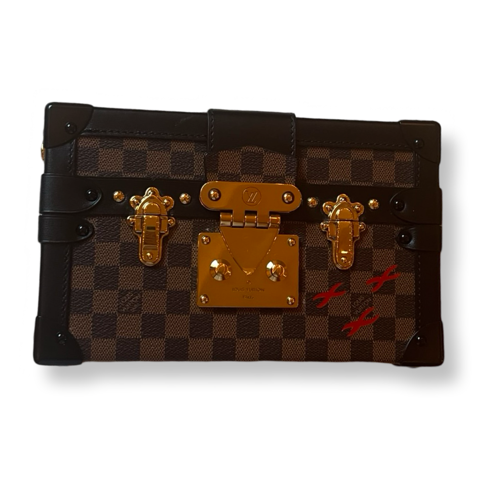 LV Runway edition mini trunk purse 2014 collection damier ebene 