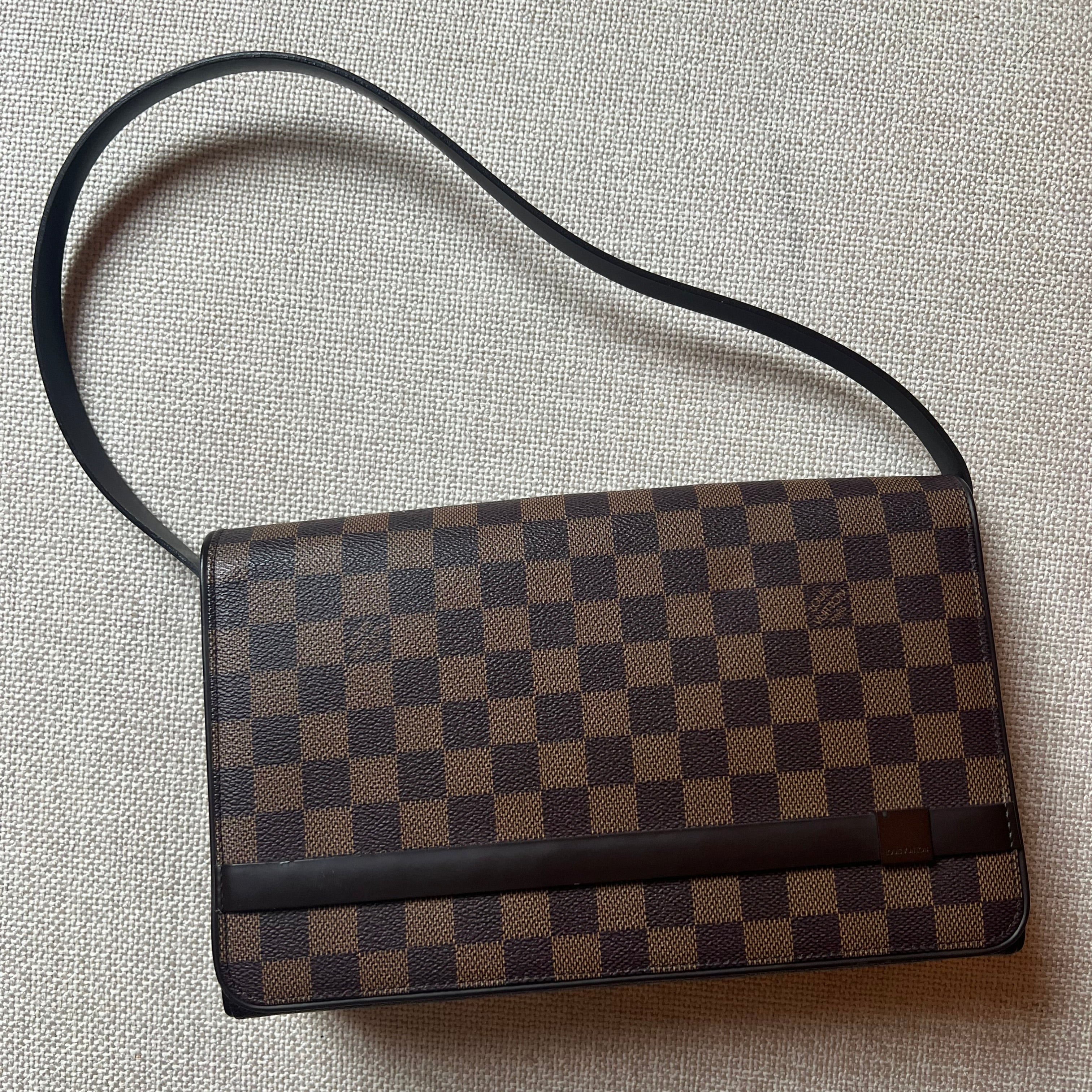 Louis Vuitton Tribeca Long Damier Ebene Shoulder Bag