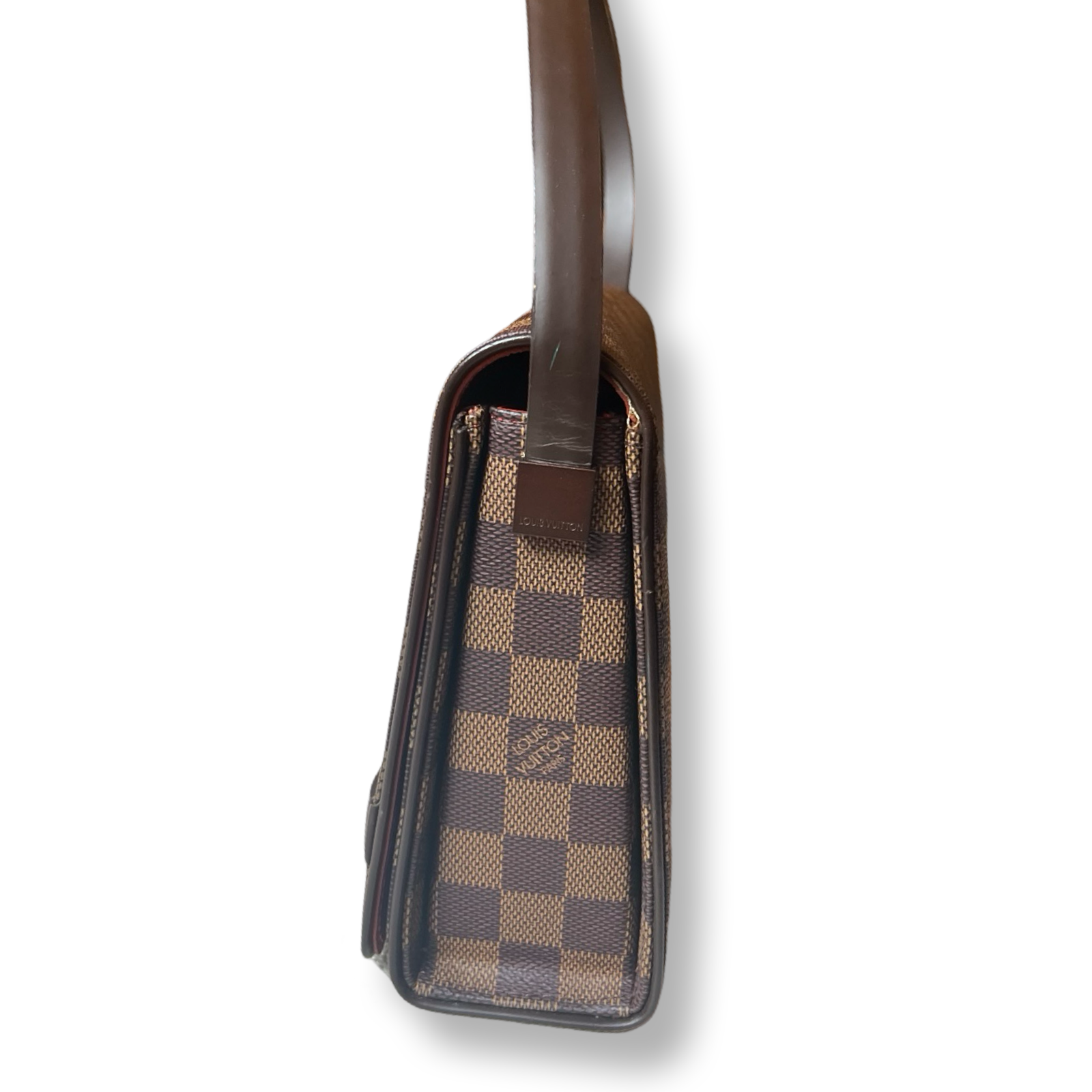 Louis Vuitton retro 2000s y2k shoulder bag in damier ebene 