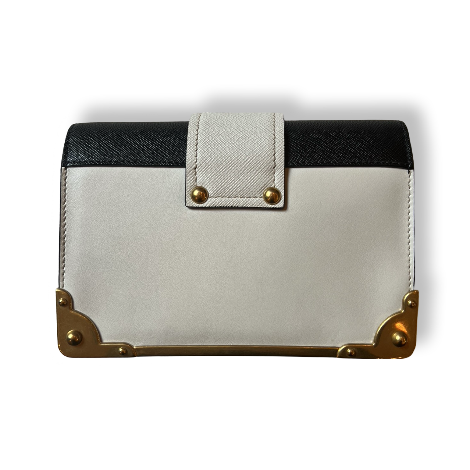 Prada astrology cahier white and black gold hardware