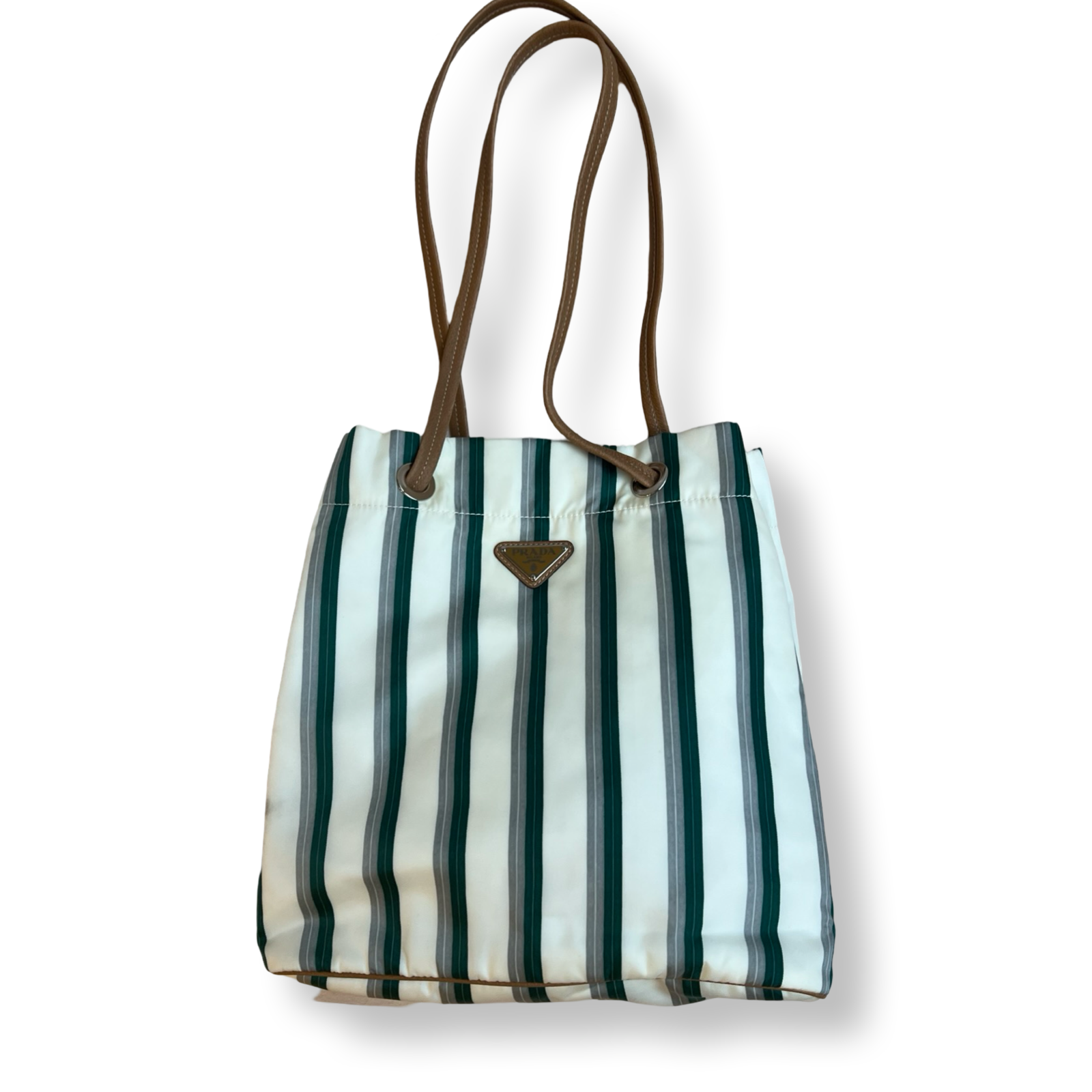 Prada Authentic Tote Bag stripes