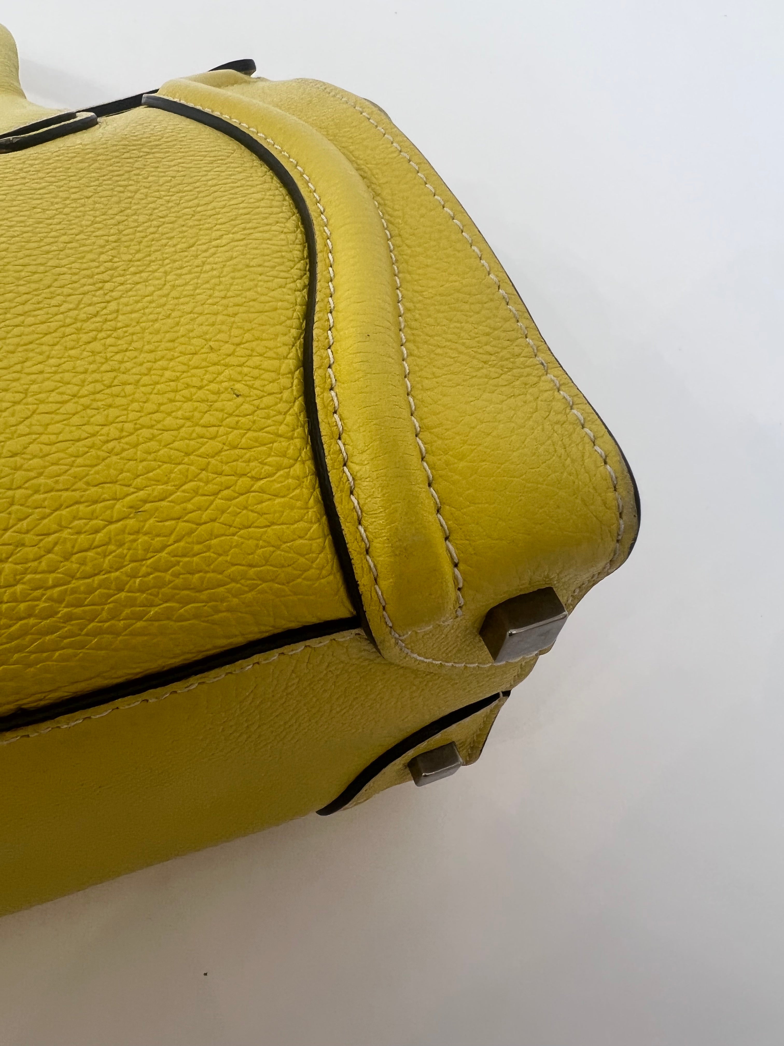 Celine Luggage Bag Micro Yellow