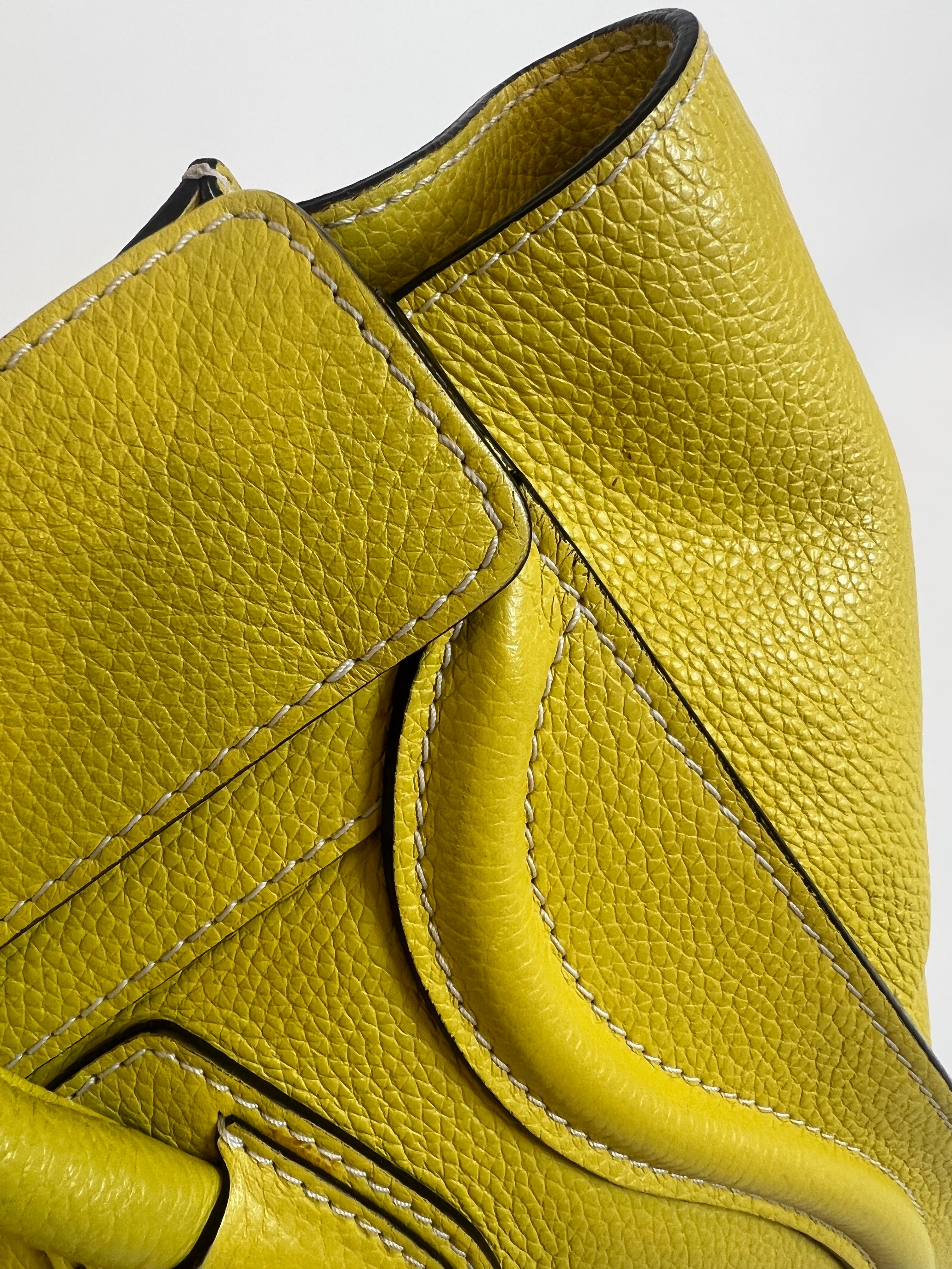 Celine Luggage Bag Micro Yellow