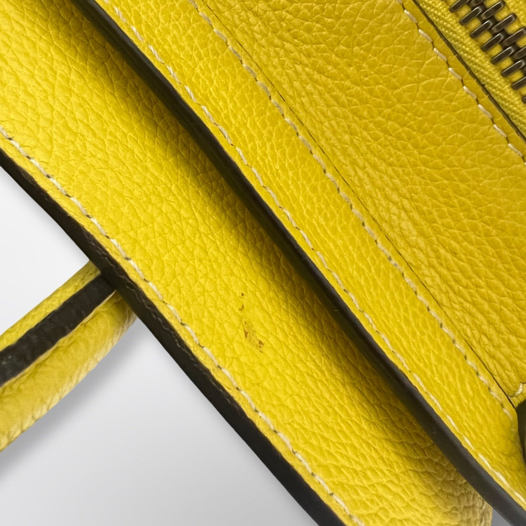 Celine Luggage Bag Micro Yellow