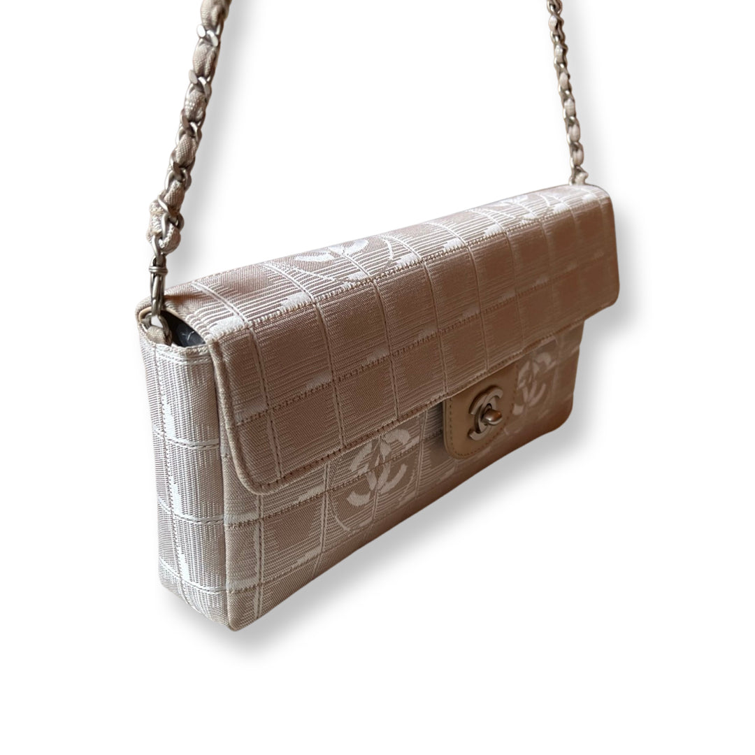 Satin 'Chocolate Bar' Shoulder Bag, Authentic & Vintage