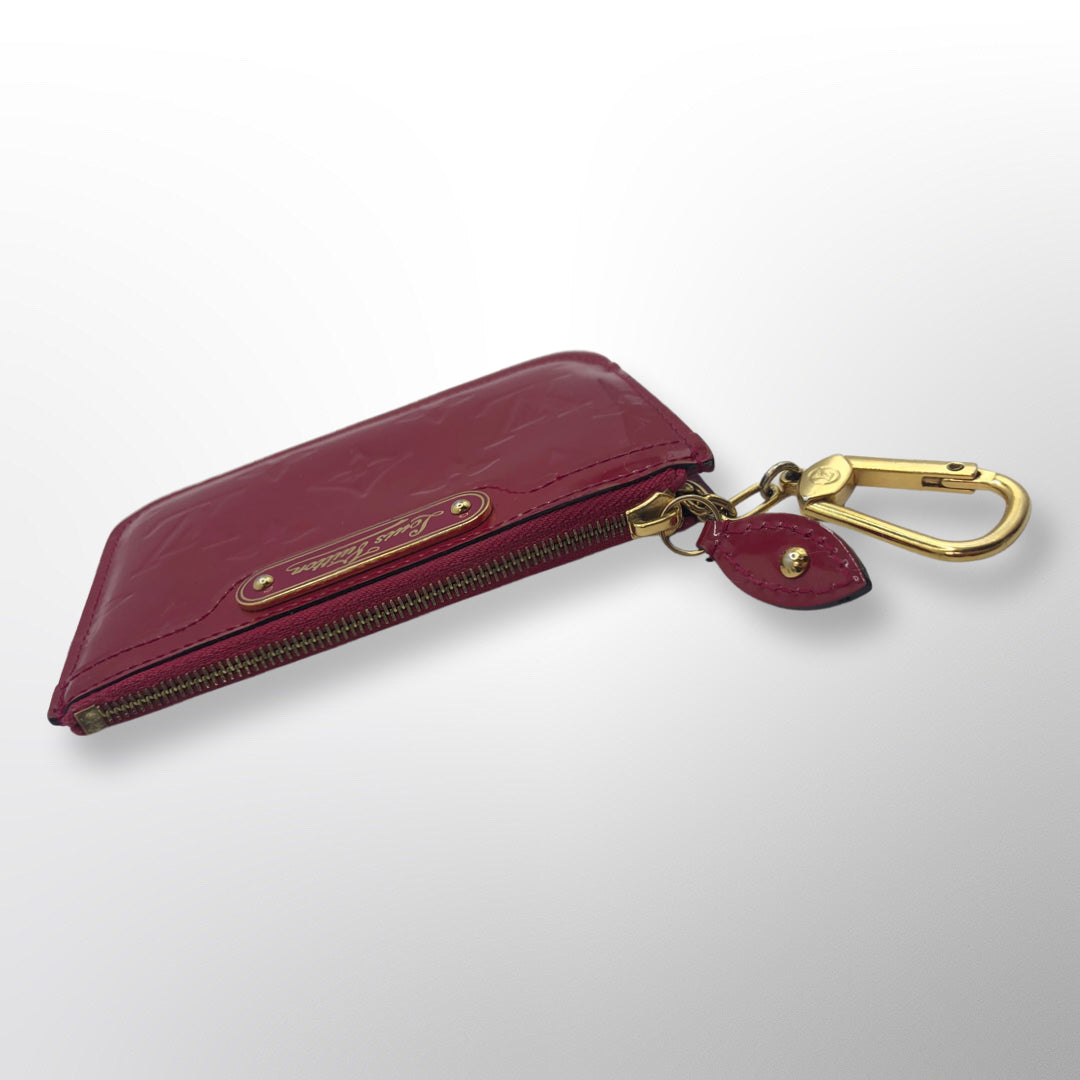 LV Pochette Cles Pomme D'Amour Louis Vuitton Red Key Pouch