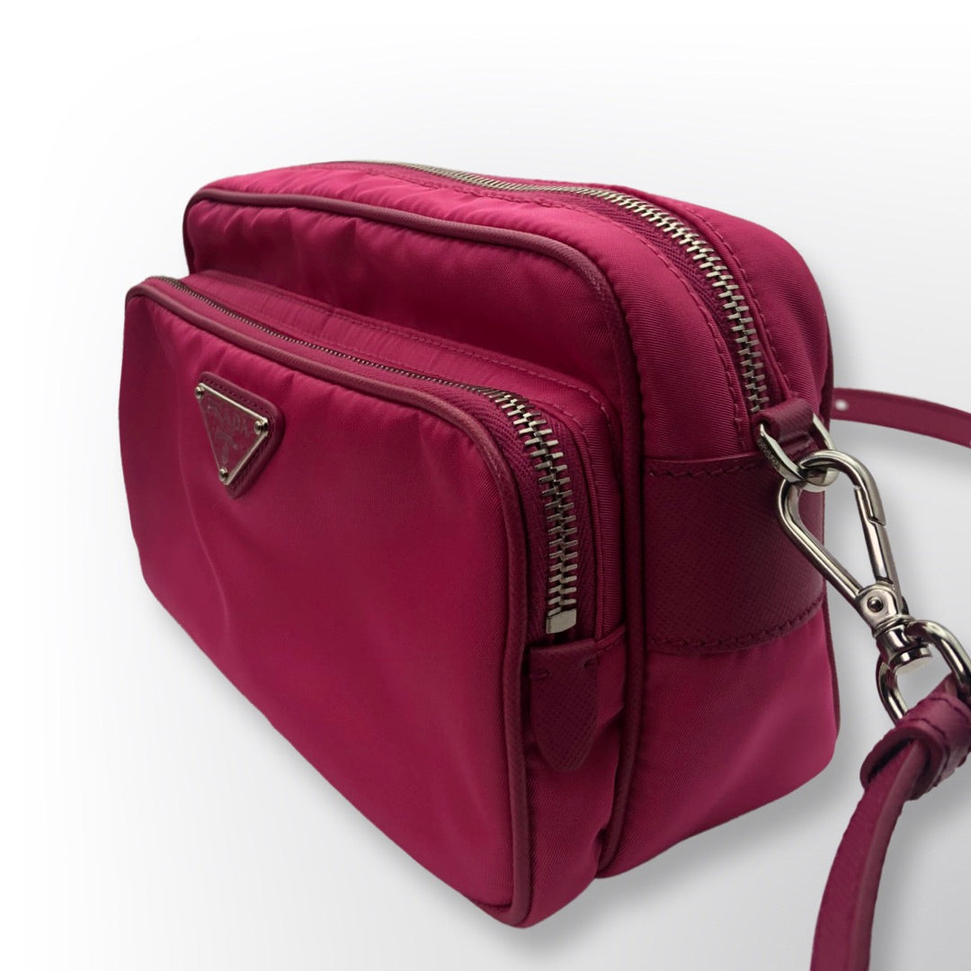 PRADA Nylon Front Pocket Shoulder Bag