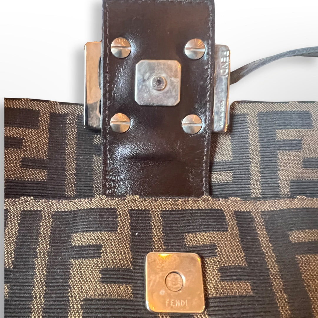 Vintage Fendi Zucca Monogram Shoulder Bag – Recess